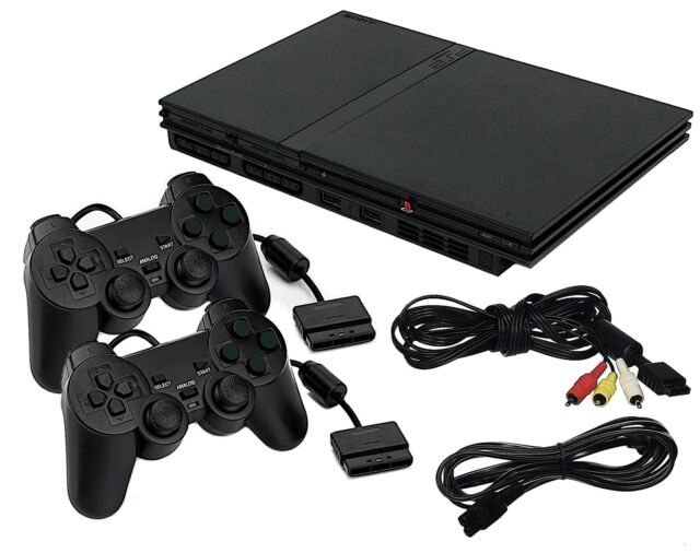 GUARANTEED Sony Fat Playstation 2 PS2 Console Bundle 2 BRAND NEW  Controllers VG