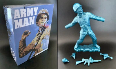 Frank Kozik FIRMADO AUTOGRAFIADO 17" Azul Big Army Man SUBBER LE 50 Ultraviolencia Foto 1 de 4