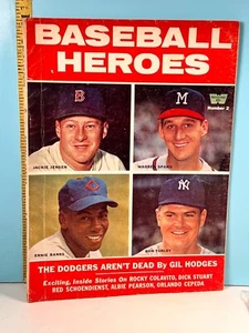 🔥1959 Whitestone Pub. Baseball Heroes Ernie Banks & Warren Spahn Cover🔥 - Picture 1 of 11