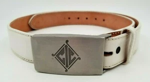 R.J. Bettinardi Golf Belt Premium Genuine Leather Handmade White Color sz 40 - Picture 1 of 5