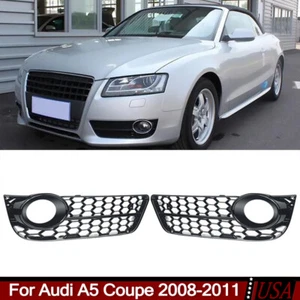 Cubierta de rejilla de luz antiniebla de malla de panal para parachoques estándar Audi A5 2008-2011 - Imagen 1 de 14