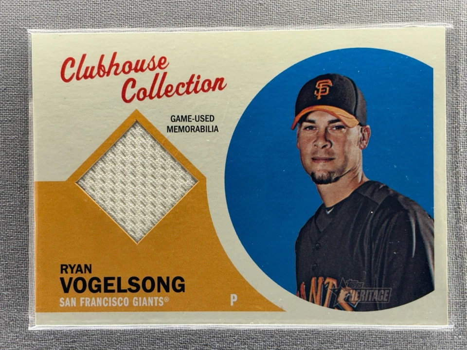 2012 Topps Heritage Clubhouse Collection Game Used #CCR-RV Ryan Vogelsong - Image 1 of 2