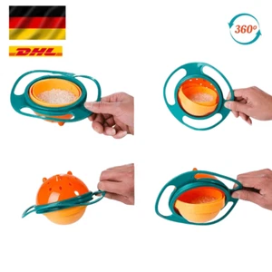 Universal Gyro Bowl 360° Drehung auslaufsichere Fütterungsschale für Baby gyro - Bild 1 von 11