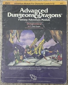 Advanced Dungeons and Dragons Module EX1: Dungeonland TSR 9072 1983 Gygax - Picture 1 of 12