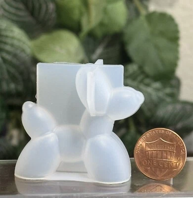 Molde de silicona para globo para perro moderno adorno de caniche aromaterapia artesanía jabón de resina Foto 1 de 2