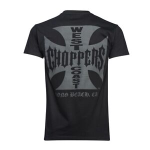 WCC West Coast Choppers T-Shirt Iron Cross Solid Black
