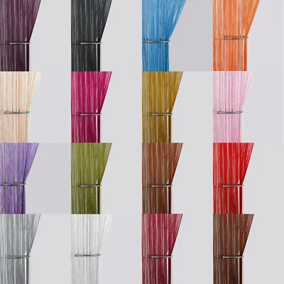 String Curtain Panels ~ Door Fly Screen & Room Divider ~ Voile Net Curtains - Image 1 of 3