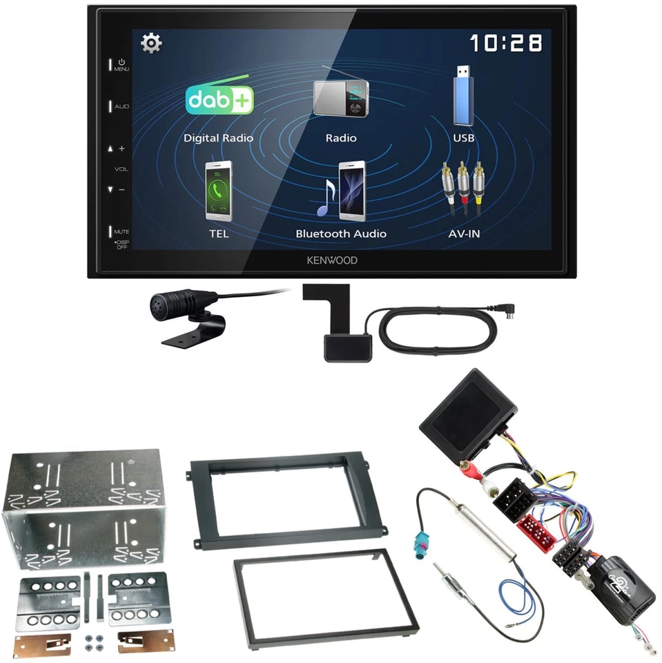 Kenwood DMX129DAB 2-DIN Autoradio DAB BT TouchDisplay USB Mirror
