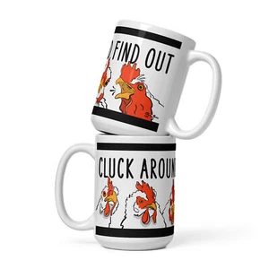 Divertida Taza de Pollo 15 OZ Cluck Around y Descubre Taza de Café Novedad Regalo - Imagen 1 de 24
