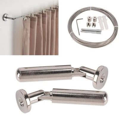 5m Seilspannsystem Seilspanngarnitur Wand, Decke, Wand zu Wand Gardinenseil DE - Bild 1 von 4