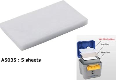 Subfiltros Hakko A5035 (5 filtros) para FA-431, vida máxima del filtro pre/principal 10x Foto 1 de 2