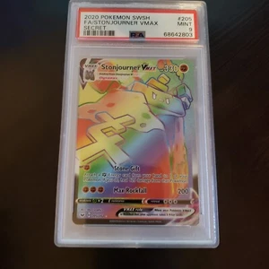 Stonjourner VMax PSA 9 Mint Sword Shield FA Full Art Pokemon Card - Picture 1 of 1