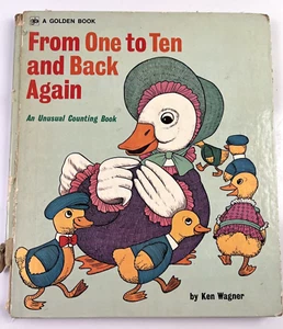 Golden Book From One to Ten and Back Again Ken Wagner Children's VTG 1972 - Picture 1 of 12
