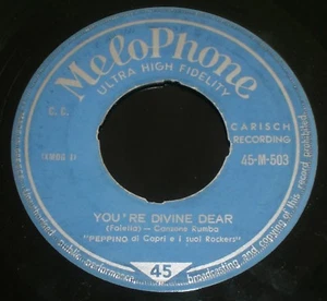 Peppino Di Capri Let Me Cry You're Divine Dear 1959 Greece Import Chanson 7" - Imagen 1 de 2