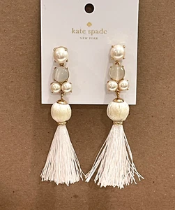 Kate Spade The Swing Of Things Earrings - Neutral/MLT - New - Picture 1 of 1