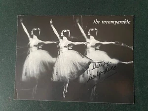 Cartolina autografa di Carla Fracci - Picture 1 of 1