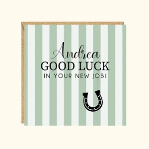 Personalised Good Luck in your New Job Card - Picture 1 of 2