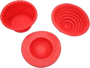 3Pcs Giant Cupcake Molds Dishwasher Safe Silicone Big Top Cupcake Mould - Picture 1 of 9