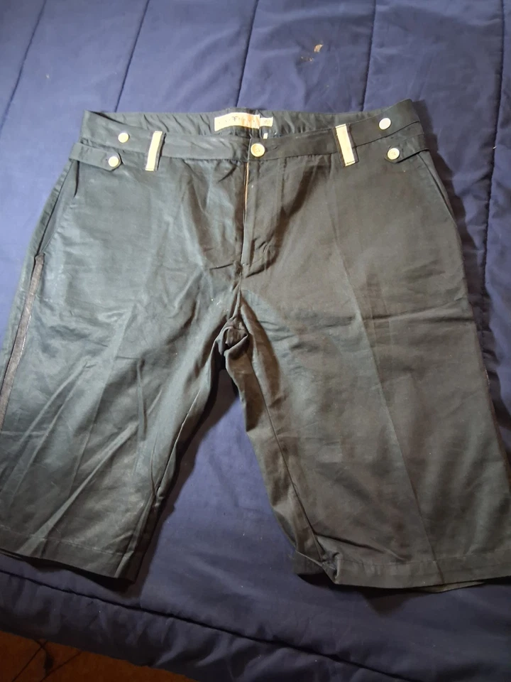 Pantalones Cortos Chinos Five Four Para Hombres 40 Calce Moderno Negros Elastizados Senderismo Caminar Deporte Foto 1 de 4