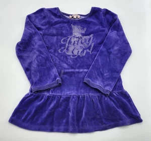 Juicy Couture Girl’s Velour Cotton Blend Tunic Top Size 5 Years Pre-owned - Picture 1 of 7