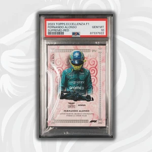 PSA 10 - /10 Fernando Alonso - Supremo - 2023 Topps Eccellenza F1 - Red - Picture 1 of 2