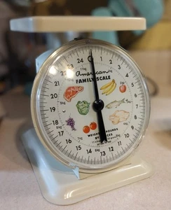 1970s vintage Kitchen Scale Household Produce Cooking Scale American 25 Pound - Picture 1 of 24