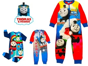 Boys Thomas 1Onesie the Tank Engine One Piece Pyjama Sleepsuit Age 1.5-5 Years - Picture 1 of 19