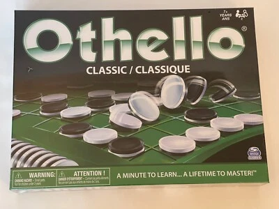 Classic Othello Board Game by Spin Master, 2-Player Strategy for Ages 7+, STEM  - Image 1 of 4