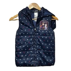 Disney Frozen 2 Puffer Vest w/ Hood Sz 7/8 - Picture 1 of 6