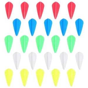 50Pcs Arrow Vanes Rubber Arrow Feather Rubber Fletchings Archery Supplies UK - Picture 1 of 12