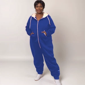 ROCKTHOSECURVES DAMEN ALL IN ONE LOUNGE ANZUG ÜBERGRÖSSE PJ'S JUMPSUIT STRAMPLER - Bild 1 von 59
