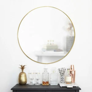 Umbra Hubba Mirror Round Mirror Home Accessory Living Decoration Glass Gold - Picture 1 of 2