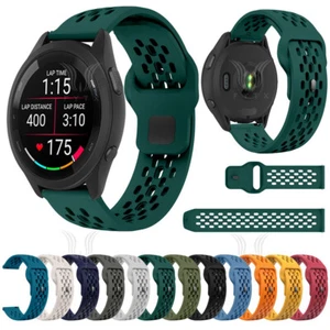 Correa de silicona transpirable para Garmin Forerunner 165 265 255 245 55 Venu 3 2 - Imagen 1 de 36