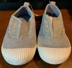 Cat & Jack Toddler Girls Silver Grey Archer Sneakers size 9 - Picture 1 of 1