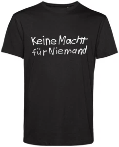 TON STEINE SCHERBEN  Keine Macht für Niemand  Bio T-Shirt Herren, schwarz - Picture 1 of 3