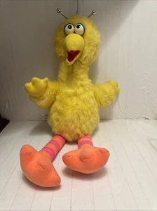 VTG 1992 Hasbro Sesame Street BIG BIRD Pull String Talking 22” Plush Works - Picture 1 of 23