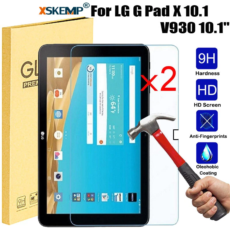 2Pcs For LG Pad Tablet 9H Premium Clear Tempered Glass Film Screen Protector - Image 1 of 4