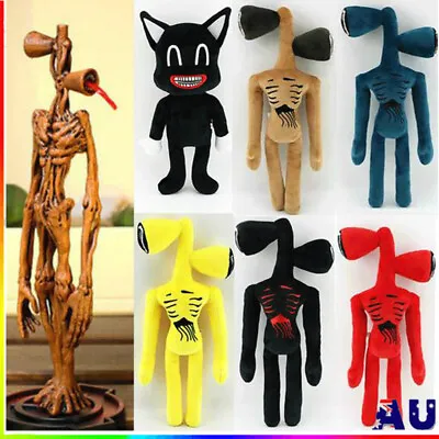 Cartoon Siren Head Horror Black Cat Plush Stuffed Doll Kids Halloween Gift Toy • 13.99$