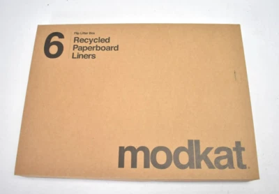 Modkat Flip Katzentoilette Recyclingkarton Einlagen 6 Blatt Original OEM - Bild 1 von 4