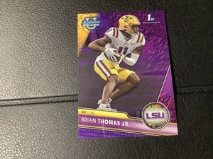 Brian Thomas Jr. Purple 2023 Bowman Chrome U University 1st Bowman Color Match
