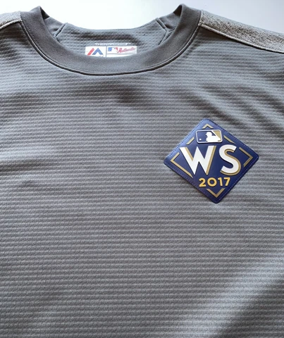 Majestic Therma Base Men's Gray Long Sleeve 2017 World Series Pullover XL EUC Cover