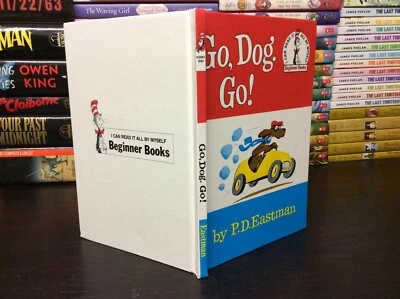 Vintage Go, Dog Go! By P. D. Eastman Beginner Books 1961 Edition Dr. Seuss HC - Image 1 of 4