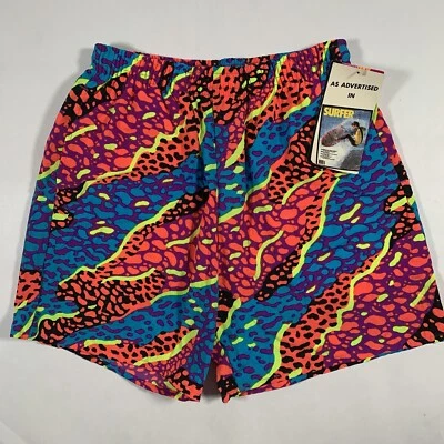 VTG 90s Speed Board Shorts Mens Medium Nylon Lined Summer Beach Swim Trunks NWT - Image 1 of 4
