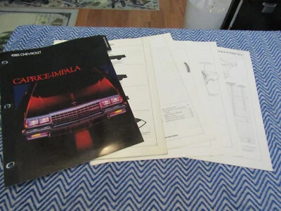 Chevrolet Impala 1985 y Caprice distribuidor álbum vendedor folleto conjunto Foto 1 de 3