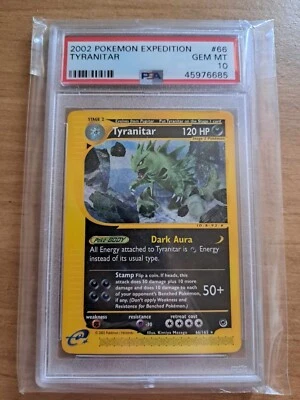 (2002) Pokémon Expedition Tyranitar 66/165 PSA 10 Gem Mint (Non-Holo) - Image 1 of 2
