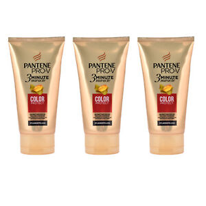 3 X Pantene Pro-V 3 Minute Miracle Conditioner Colour Protect 150ml