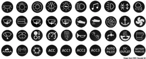 Osculati Set 40 stickers per interruttori antivandalo 14.215.25 - Foto 1 di 1