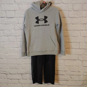 Completo Under Armour Ragazzo Taglia S Grigio E Nero - Foto 1 di 6