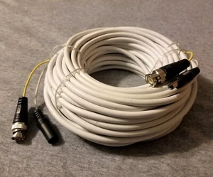 100FT, Security Camera Cable Video Surveillance Power Cord CCTV BNC Siamese Wire - Picture 1 of 1