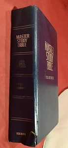 Master Study Bible 1983 Retro Vintage Hard Cover Book (Lot 1005) - Foto 1 di 10